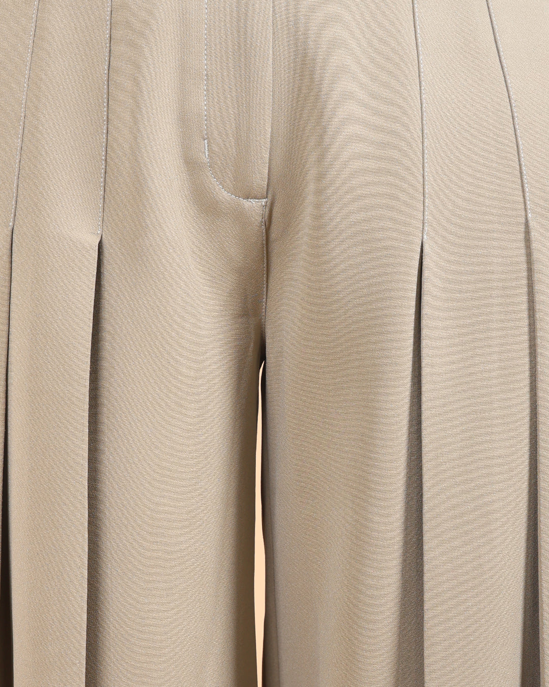 Korean Style Pleated Stretchable Pant