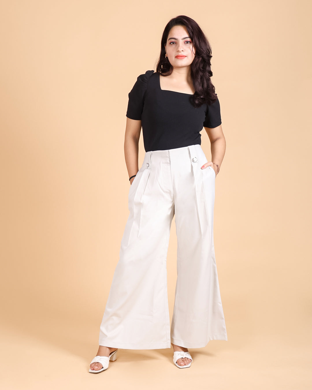 High Rise pleated Tailored Pants