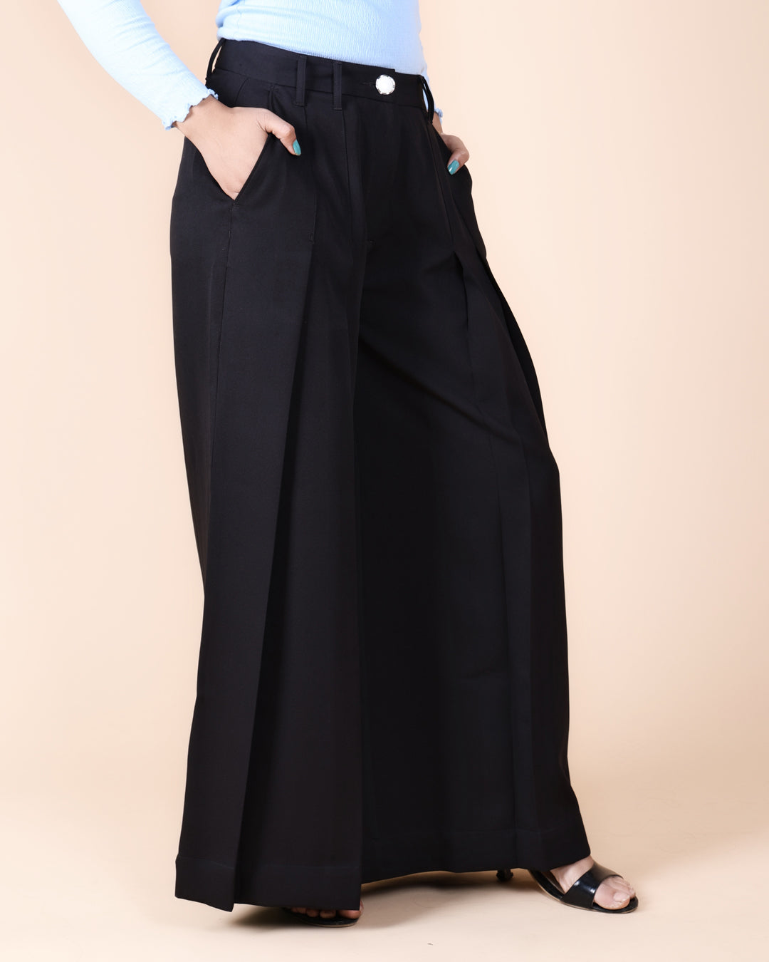 Korean Style Pleated Stretchable Pant
