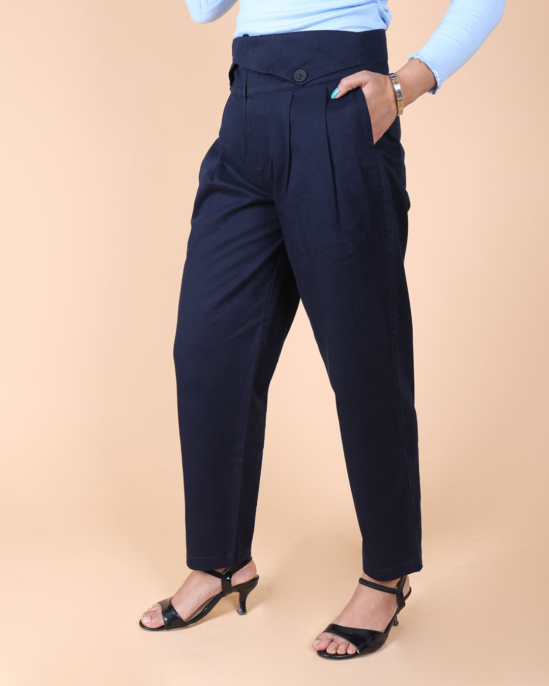 Elasticated Fitted Trouser
