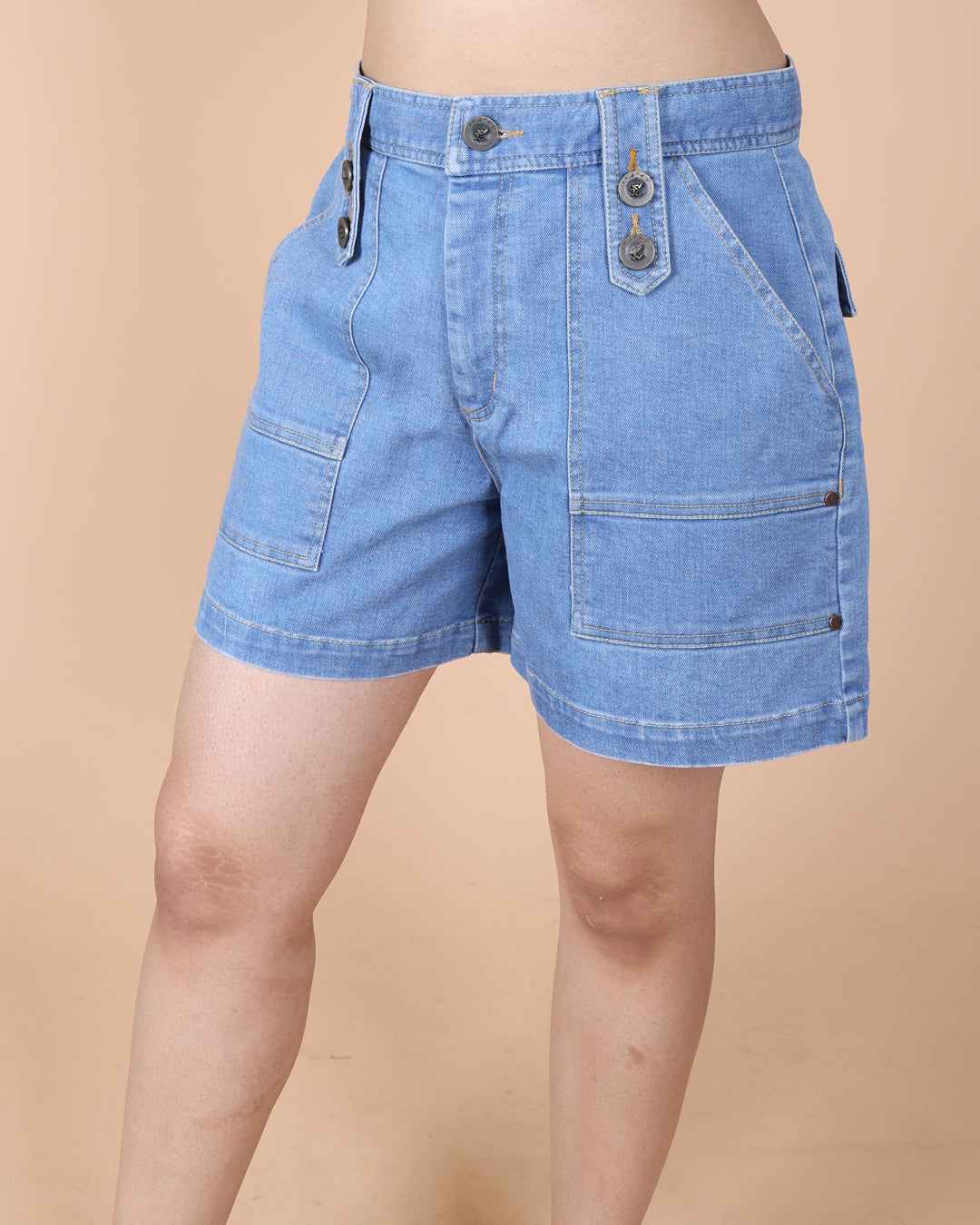 Loop Tab Denim Short