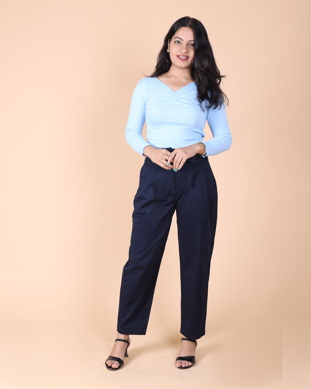 Elasticated Fitted Trouser
