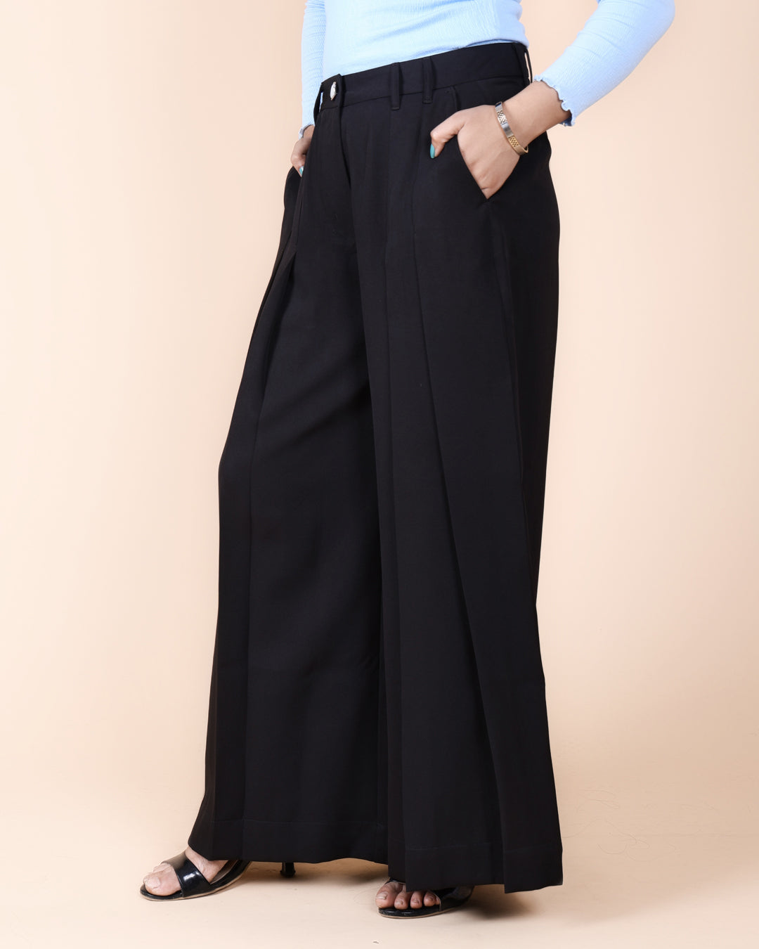 Korean Style Pleated Stretchable Pant