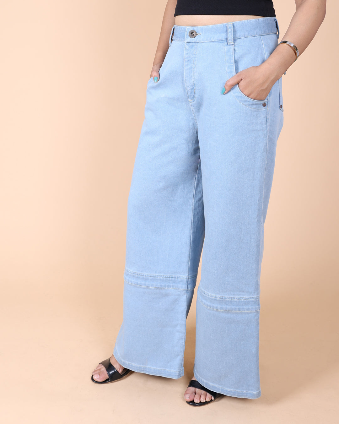 Heavy Wash Wide Leg Jean