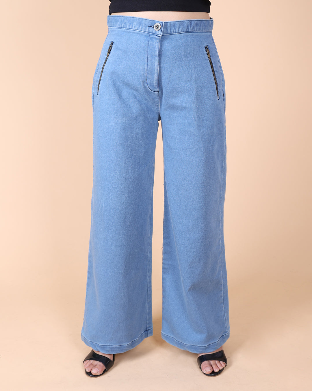 WideLeg Denim Trouser