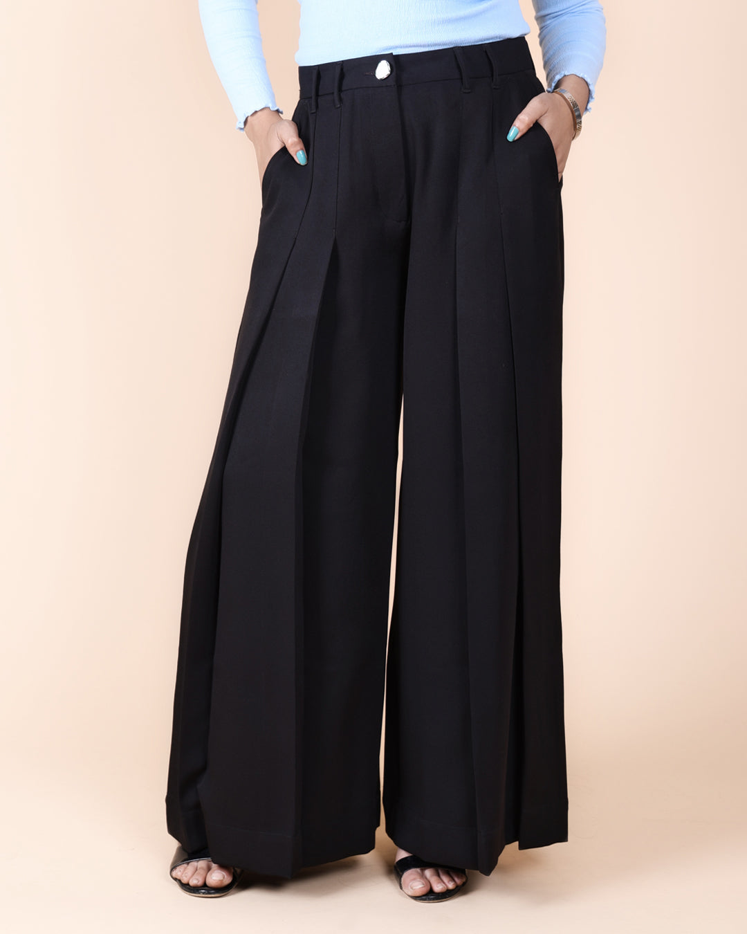 Korean Style Pleated Stretchable Pant