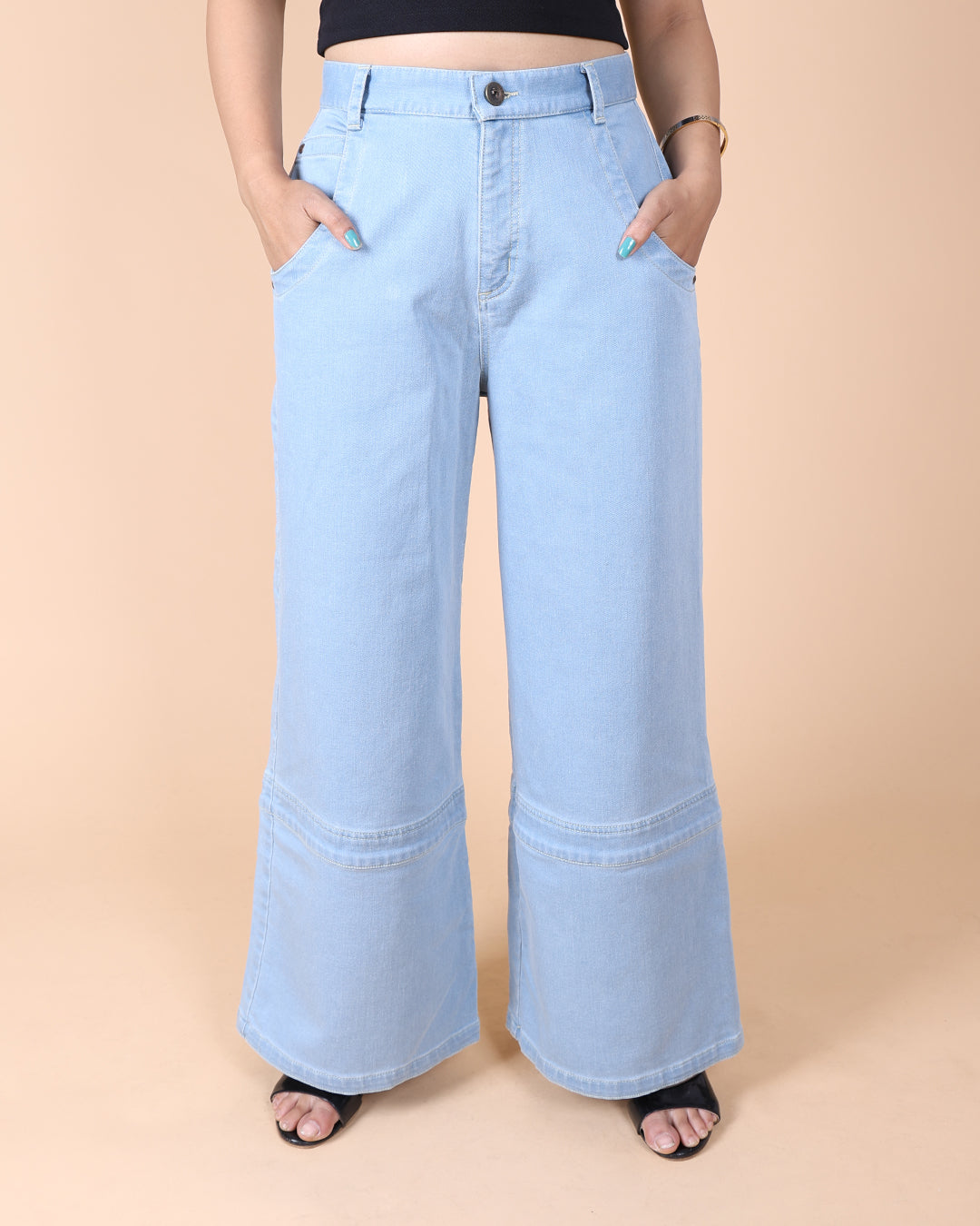 Heavy Wash Wide Leg Jean