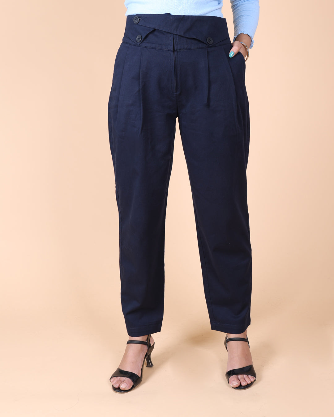 Elasticated Fitted Trouser