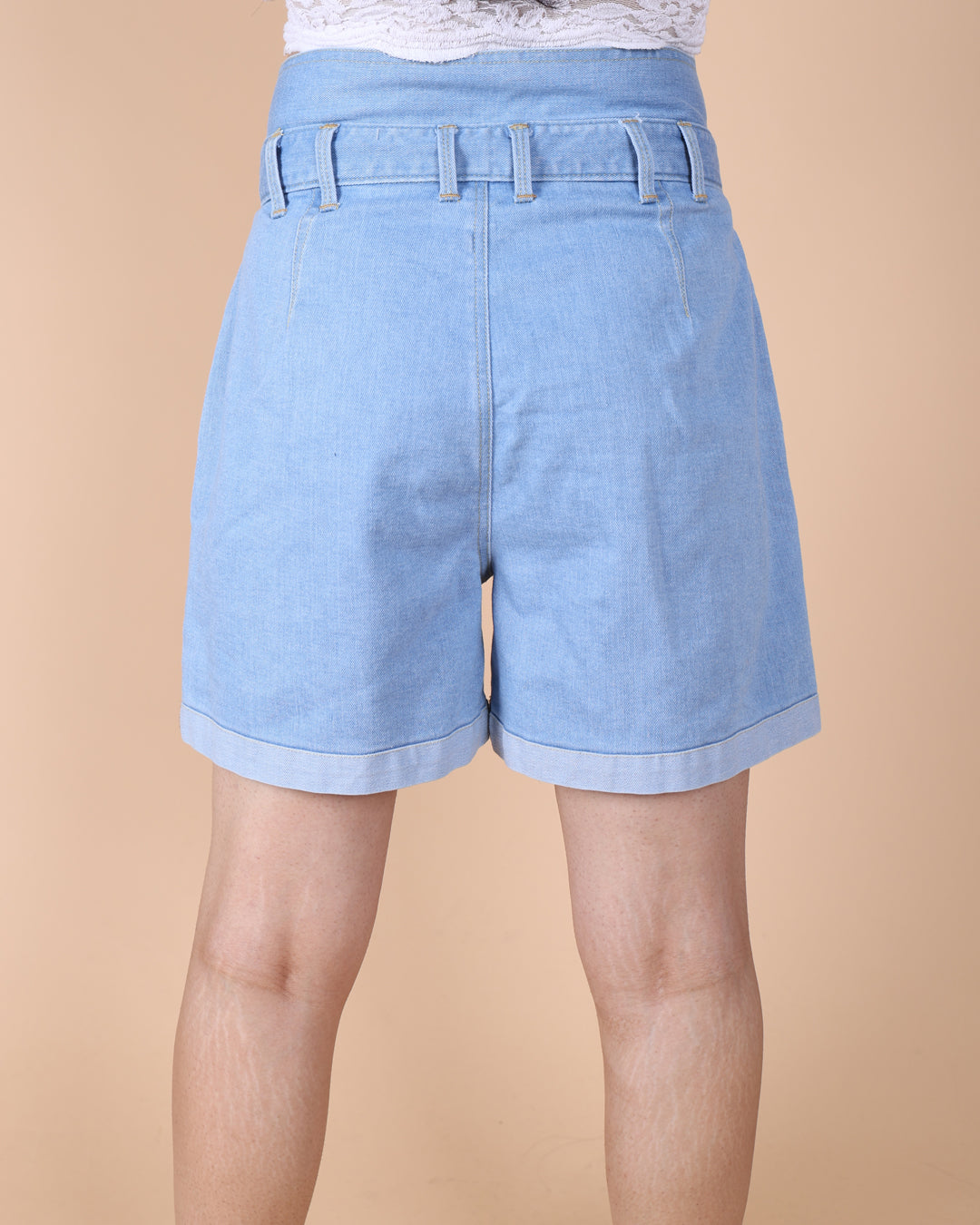 V shaped WaistBand Denim short