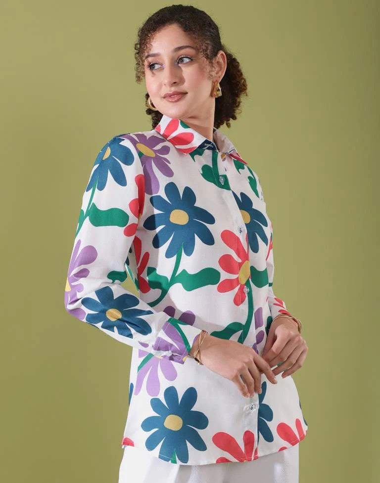 Cotton Printed Top Style Shirt