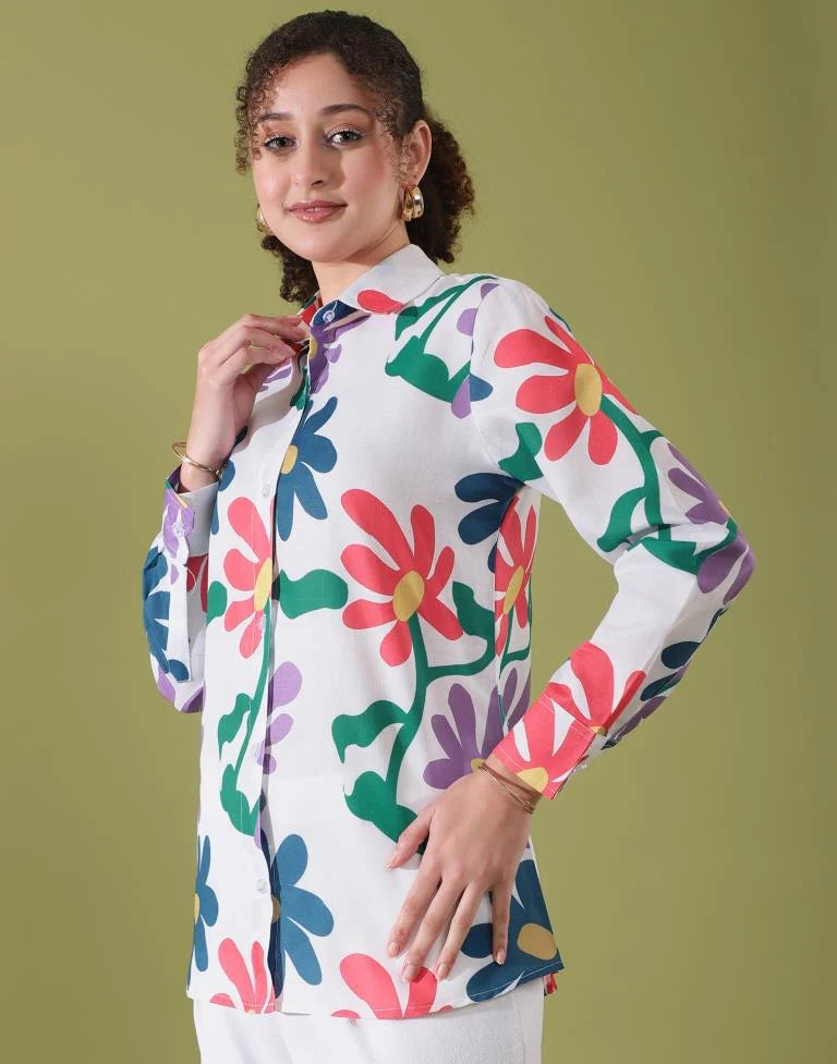 Cotton Printed Top Style Shirt