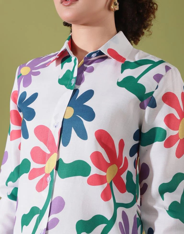 Cotton Printed Top Style Shirt